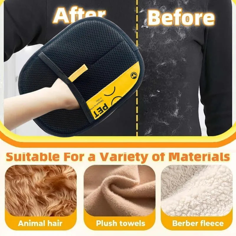 🧤 Pet Hair Remover Glove — Electrostatic Two-Way Brush for Cats, Dogs & Furniture