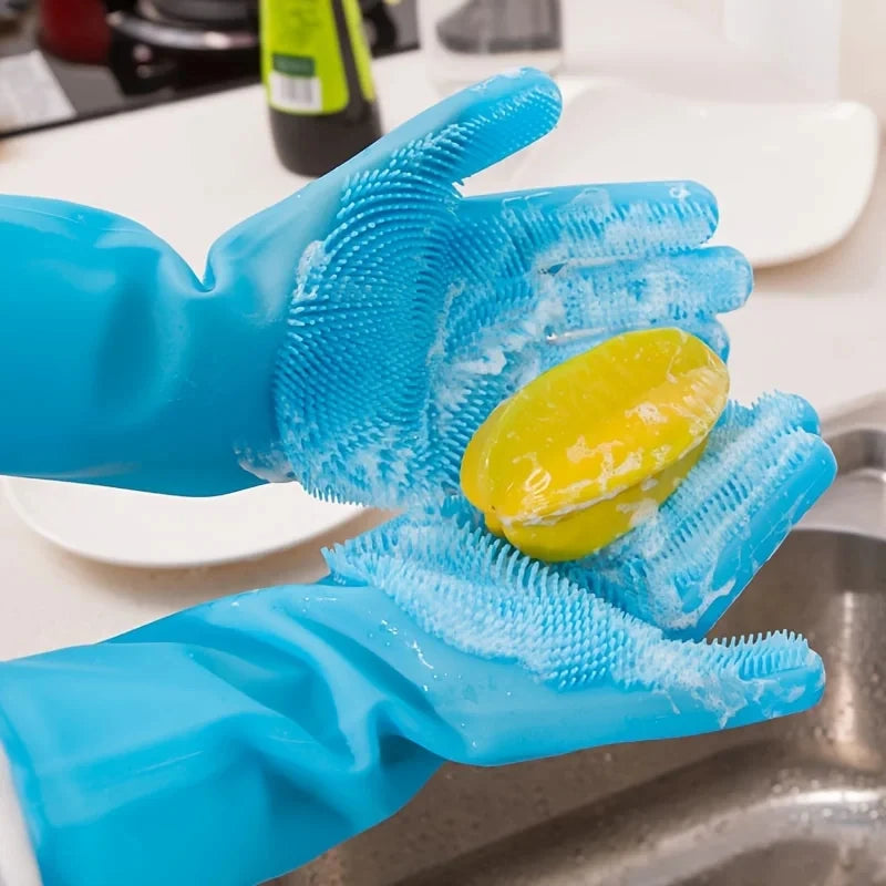 🐾 Pet Grooming Glove — Silicone Massage & Deshedding Brush for Cats & Dogs